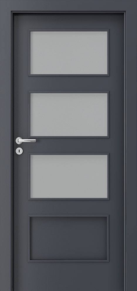 Interiérové dveře PORTA FIT H.3 - dýha CPL HQ 0,2 - antracit HPL-CPL