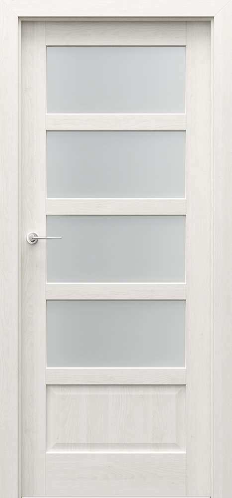 Interiérové dveře PORTA TOLEDO 4 - přírodní dýha Satin - dub bílý