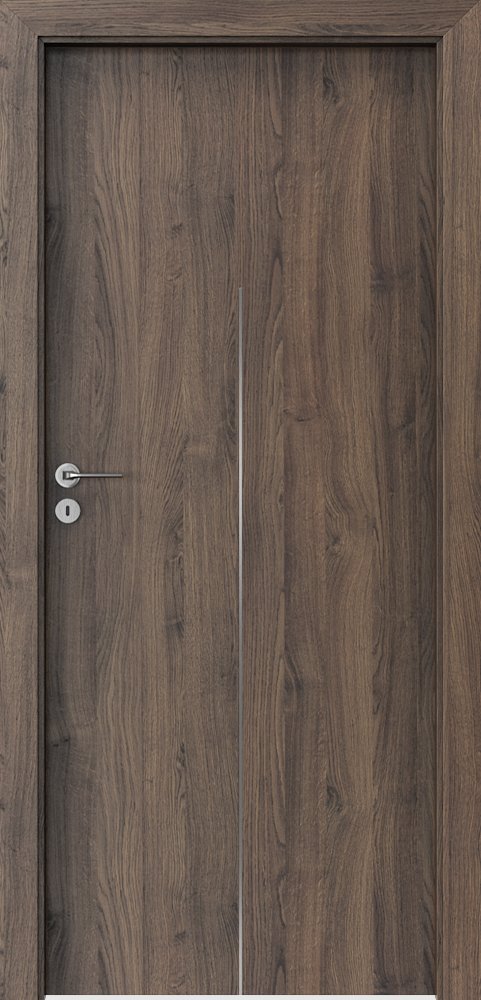 Interiérové dveře PORTA LINE H.1 - dýha Portasynchro 3D - dub šarlatový