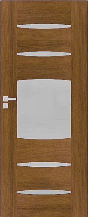 Interiérové dveře DRE ENA - model 3 - dýha DRE-Cell - dub zlatý kartáčovaný
