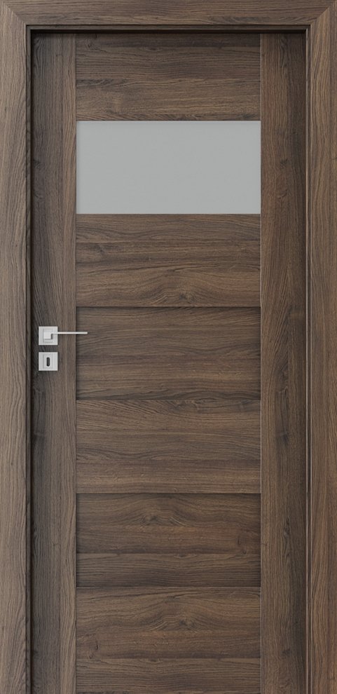 Interiérové dveře PORTA KONCEPT K.1 - dýha Portasynchro 3D - dub šarlatový