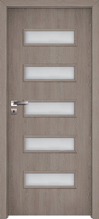 Interiérové dveře INVADO GEMINI 1 - Eco-Fornir forte - dub šedý B476