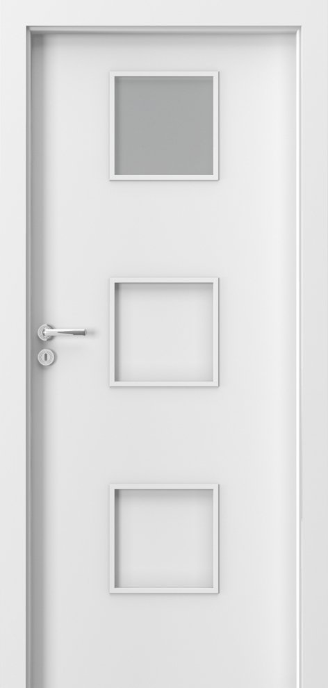 Interiérové dveře PORTA FIT C.1 - dýha Portadecor - bílá