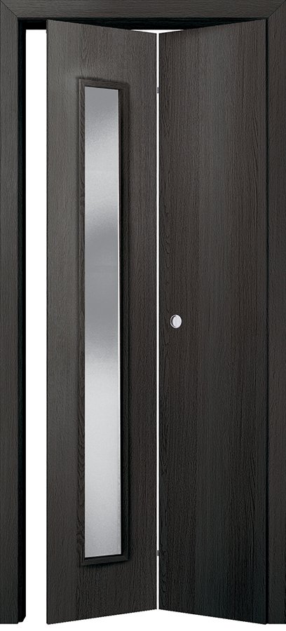 Interiérové skládací dveře INVADO LIBRA - dýha Enduro 3D - antracit B637