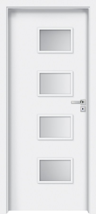 Interiérové dveře INVADO ORSO 1 - Eco-Fornir laminát CPL - bílá B490