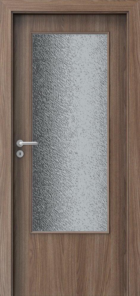 Interiérové dveře PORTA DECOR - model D - dýha Portadecor - ořech Verona 2