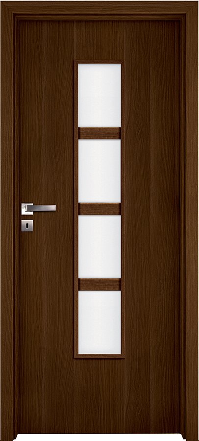 Interiérové dveře INVADO DOLCE 2 - Eco-Fornir forte - ořech duro B473