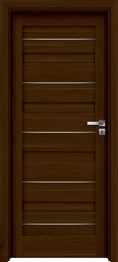 Interiérové dveře INVADO CAPENA INSERTO 1 - Eco-Fornir forte - ořech duro B473