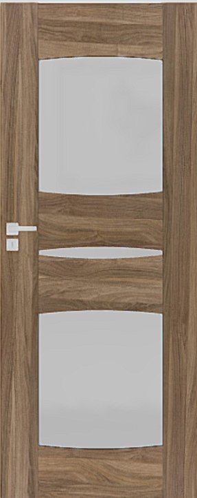 Interiérové dveře DRE ENA - model 4 - dekorativní dýha 3D - ořech americký