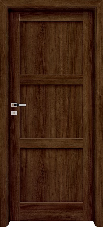 Posuvné interiérové dveře INVADO LARINA SATI 1 - dýha Enduro 3D - ořech klasický B597