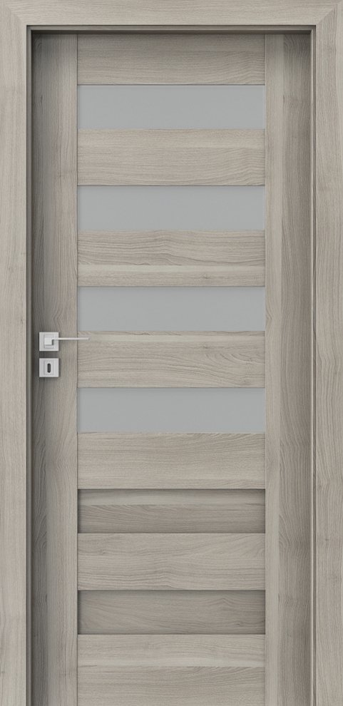 Interiérové dveře PORTA KONCEPT C.4 - dýha Portasynchro 3D - akát stříbrný