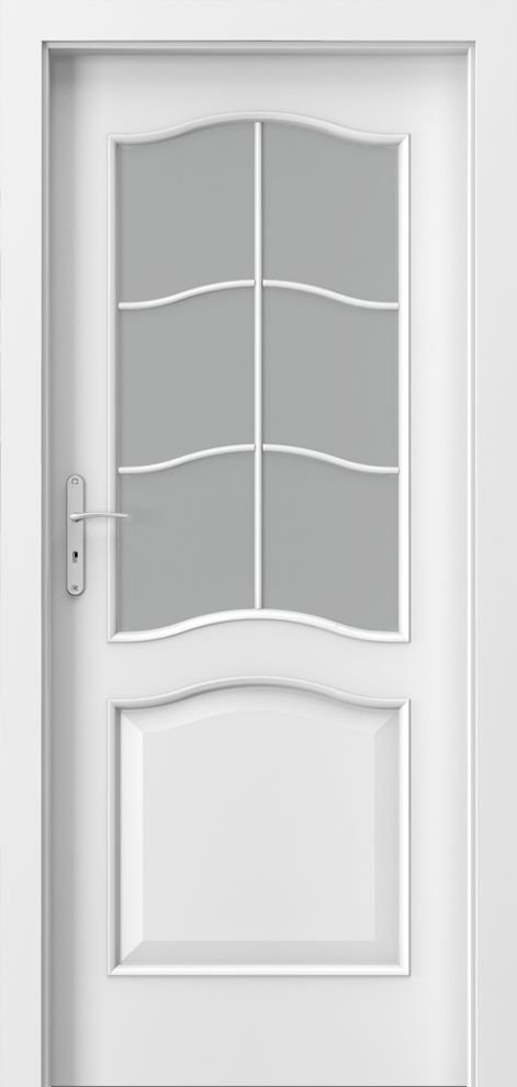Posuvné interiérové dveře PORTA NOVA 7.2 - dýha Portadecor - bílá