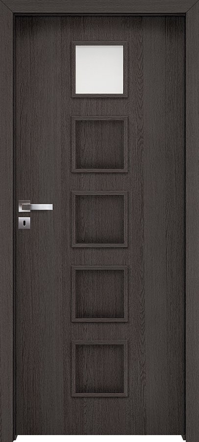 Posuvné interiérové dveře INVADO TORINO 2 - dýha Enduro 3D - antracit B637