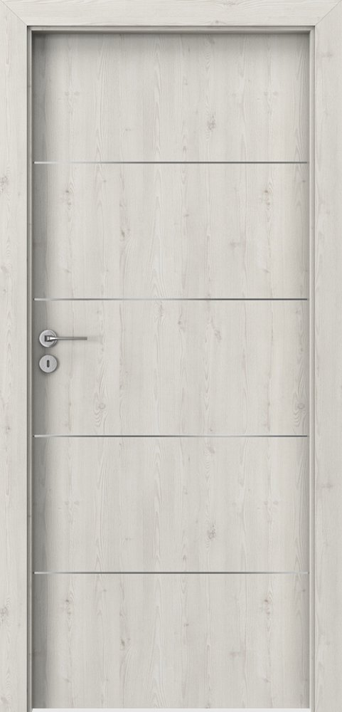 Posuvné interiérové dveře PORTA LINE E.1 - dýha Portasynchro 3D - borovice norská