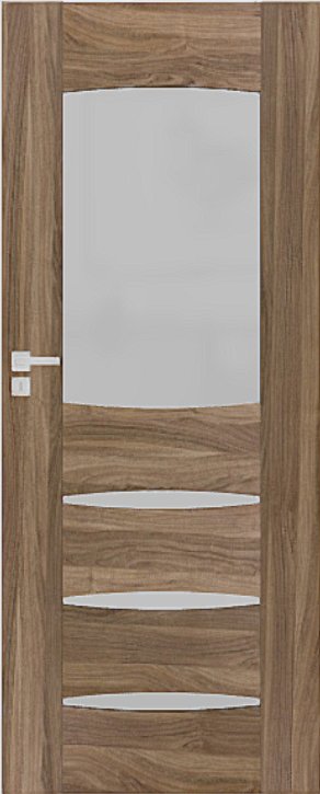 Interiérové dveře DRE ENA - model 2 - dekorativní dýha 3D - ořech americký