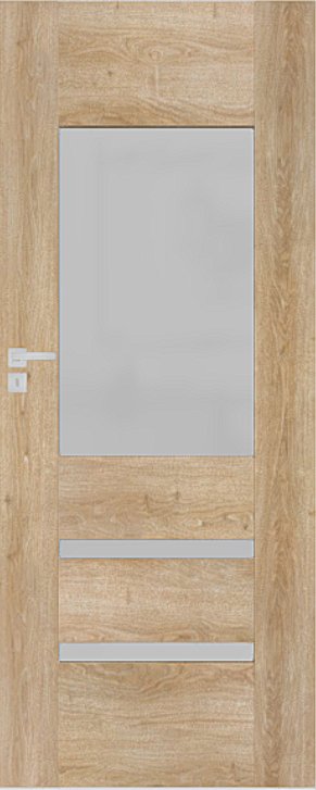 Interiérové dveře DRE REVA 3 - dekorativní dýha 3D - jilm