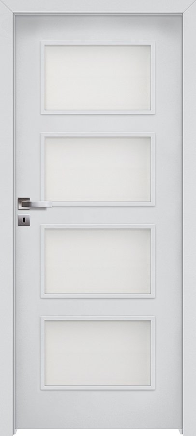 Interiérové dveře INVADO MERANO 5 - Eco-Fornir laminát CPL - bílá B490