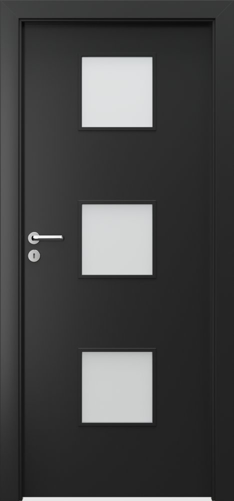 Posuvné interiérové dveře PORTA FIT C.3 - dýha CPL HQ 0,2 - černá