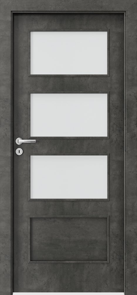 Interiérové dveře PORTA FIT H.3 - dýha CPL HQ 0,2 - beton tmavý