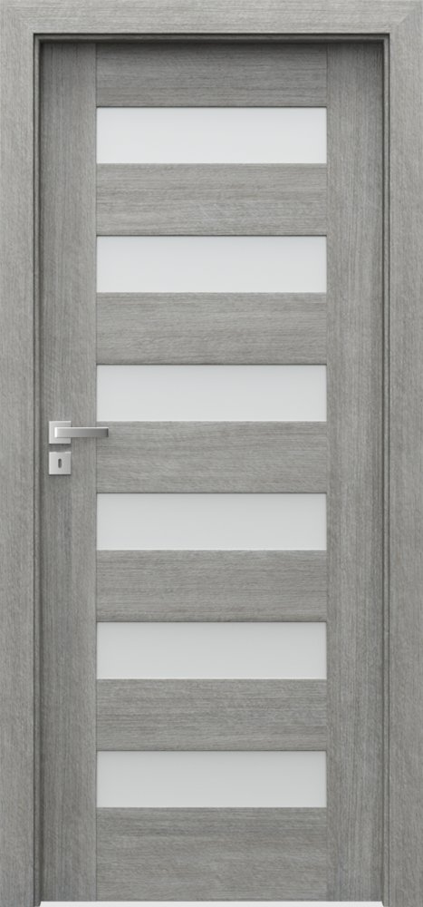 Posuvné interiérové dveře PORTA KONCEPT C.6 - Portalamino - dub stříbřitý