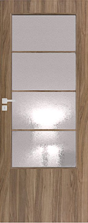 Interiérové dveře DRE ARTE B 20 - dekorativní dýha 3D - ořech americký