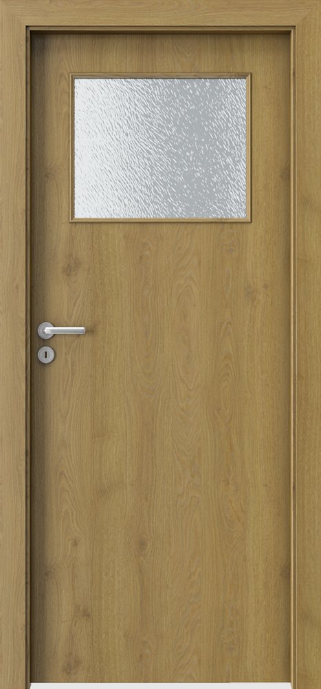 Interiérové dveře PORTA DECOR - model M - dýha Portaperfect 3D - dub přírodní