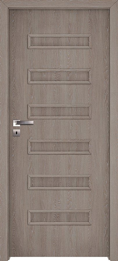 Interiérové dveře INVADO VIRGO 3 - Eco-Fornir forte - dub šedý B476