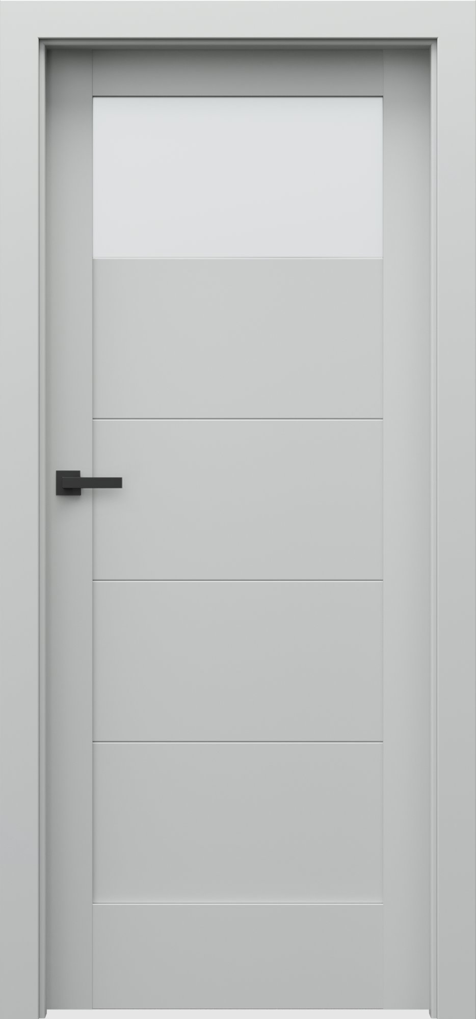 Posuvné interiérové dveře VERTE B - B1 - dýha Portadecor - šedá