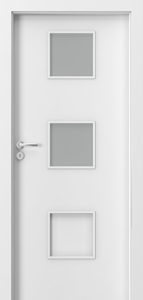 Interiérové dveře PORTA FIT C.2 - dýha Portadecor - bílá