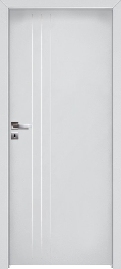 Posuvné interiérové dveře INVADO LIDO 15 - Eco-Fornir laminát CPL - bílá B490