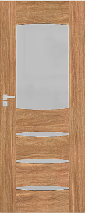 Interiérové dveře DRE ENA - model 2 - dýha DRE-Cell - ořech karamelový