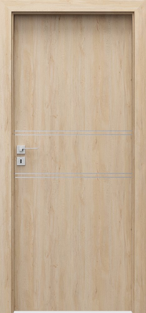 Interiérové dveře PORTA LINE C.1 - dýha Portaperfect 3D - buk Skandinávský