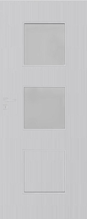 Interiérové dveře DRE KANON 40 - dýha DRE-Cell - stříbrná