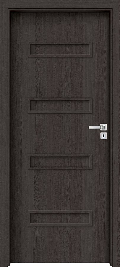 Interiérové dveře INVADO PARMA 3 - dýha Enduro 3D - antracit B637