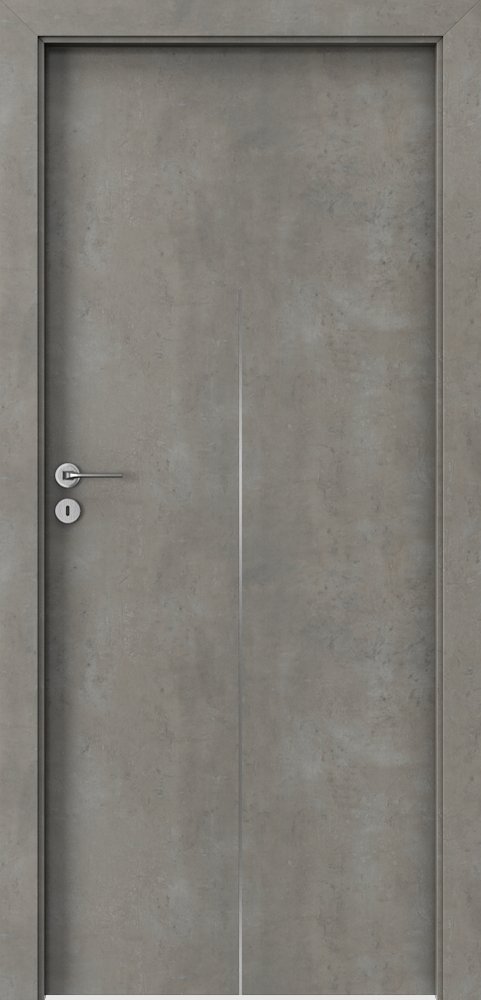 Interiérové dveře PORTA LINE H.1 - dýha CPL HQ 0,2 - beton světlý