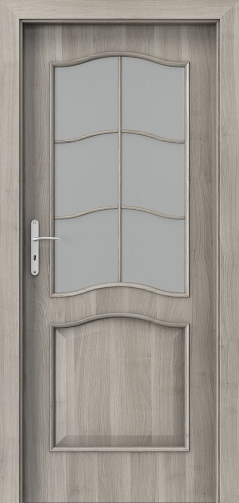 Interiérové dveře PORTA NOVA 7.2 - dýha Portasynchro 3D - akát stříbrný
