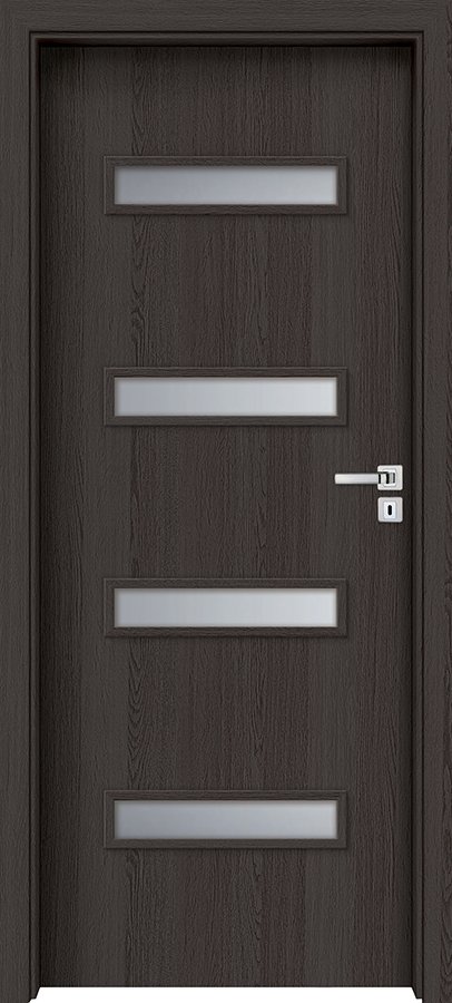 Interiérové dveře INVADO PARMA 1 - dýha Enduro 3D - antracit B637