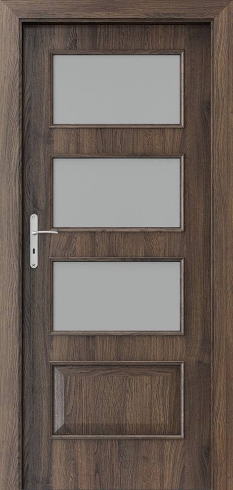 Interiérové dveře PORTA NOVA 5.4 - dýha Portasynchro 3D - dub šarlatový