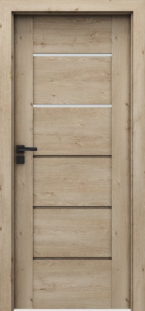 Posuvné interiérové dveře VERTE PREMIUM E - E2 - dýha Portaperfect 3D - dub klasický