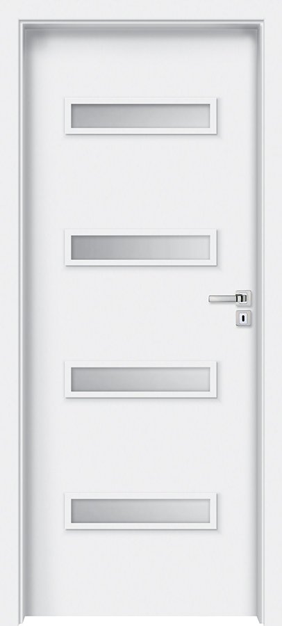Interiérové dveře INVADO PARMA 1 - Eco-Fornir laminát CPL - bílá B490