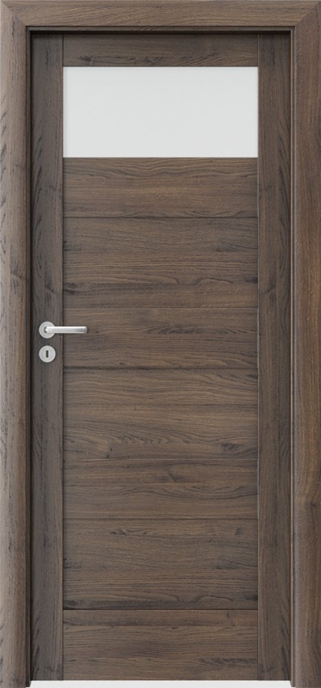 Interiérové dveře VERTE L - L1 - dýha Portasynchro 3D - dub šarlatový