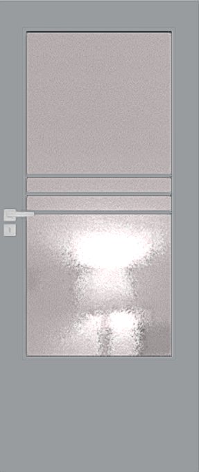 Interiérové dveře DRE ARTE B 10 - dýha DRE-Cell - světle šedá mat