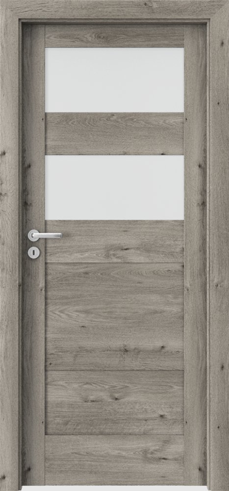 Posuvné interiérové dveře VERTE L - L2 - dýha Portaperfect 3D - dub Sibiřský
