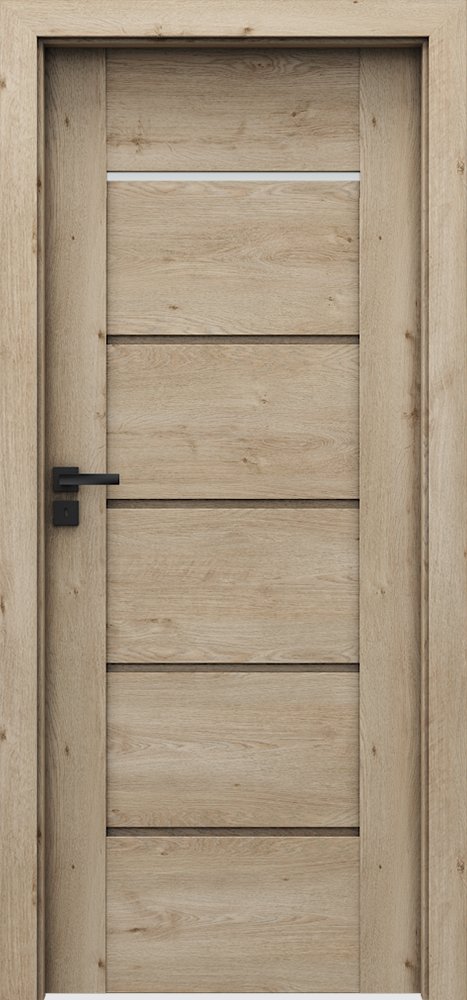 Posuvné interiérové dveře VERTE PREMIUM E - E1 - dýha Portaperfect 3D - dub klasický