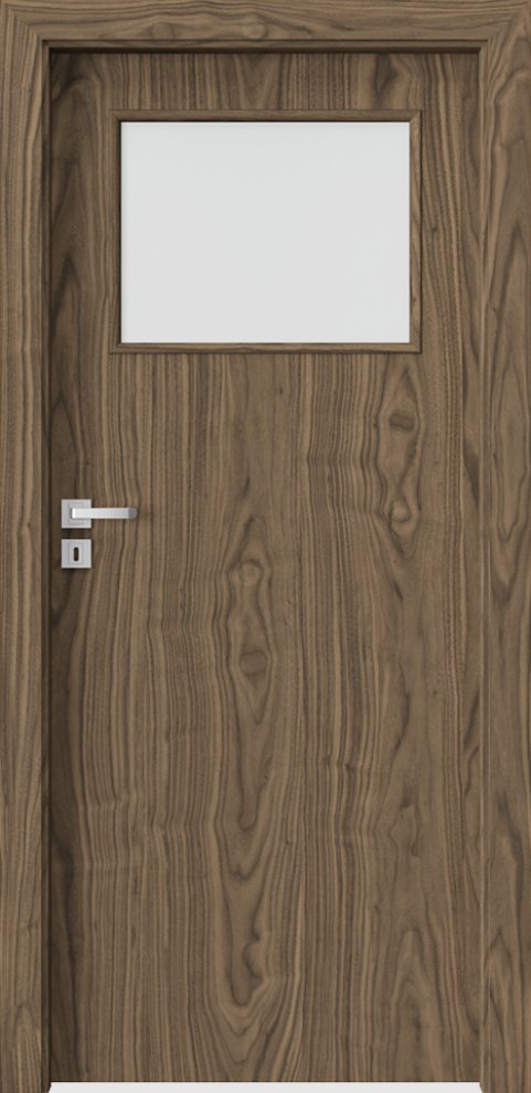 Interiérové dveře PORTA NATURA CLASSIC 1.2 - přírodní dýha Standard - ořech "květ"