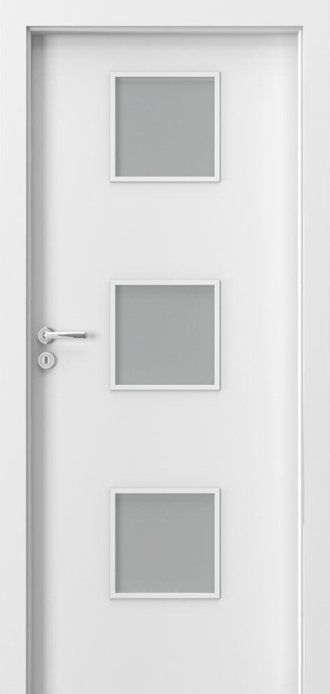 Posuvné interiérové dveře PORTA FIT C.3 - dýha Portadecor - bílá