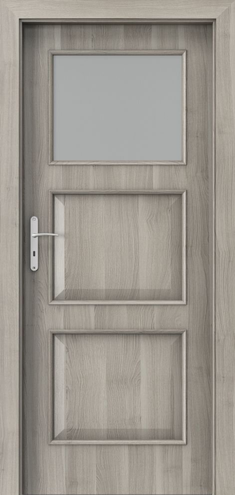 Posuvné interiérové dveře PORTA NOVA 4.2 - dýha Portasynchro 3D - akát stříbrný