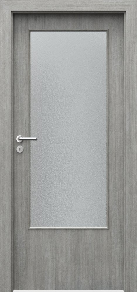 Interiérové dveře PORTA DECOR - model D - Portalamino - dub stříbřitý