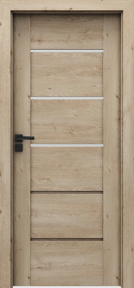 Posuvné interiérové dveře VERTE PREMIUM E - E3 - dýha Portaperfect 3D - dub klasický