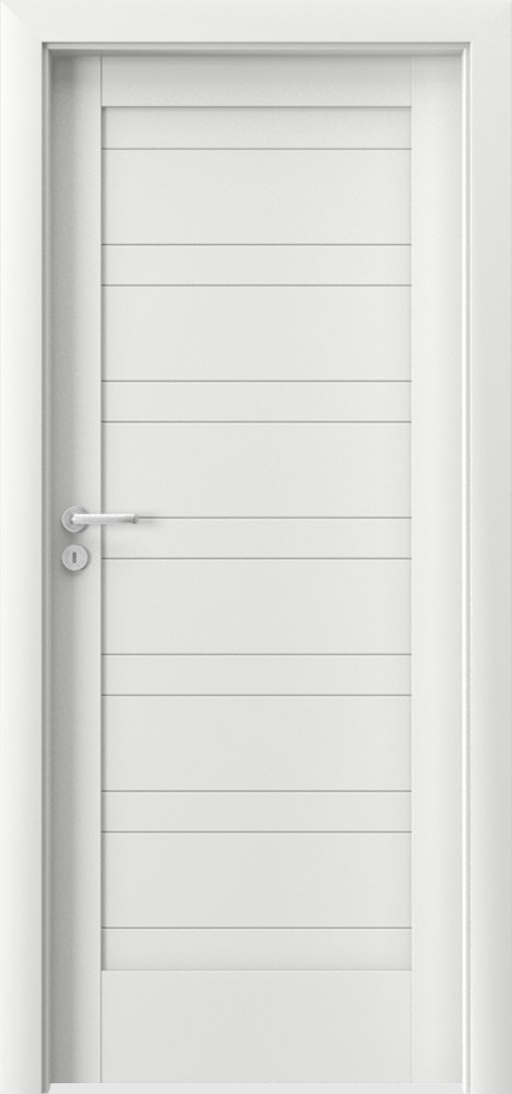 Interiérové dveře VERTE D - D0 - dýha Portadecor - bílá